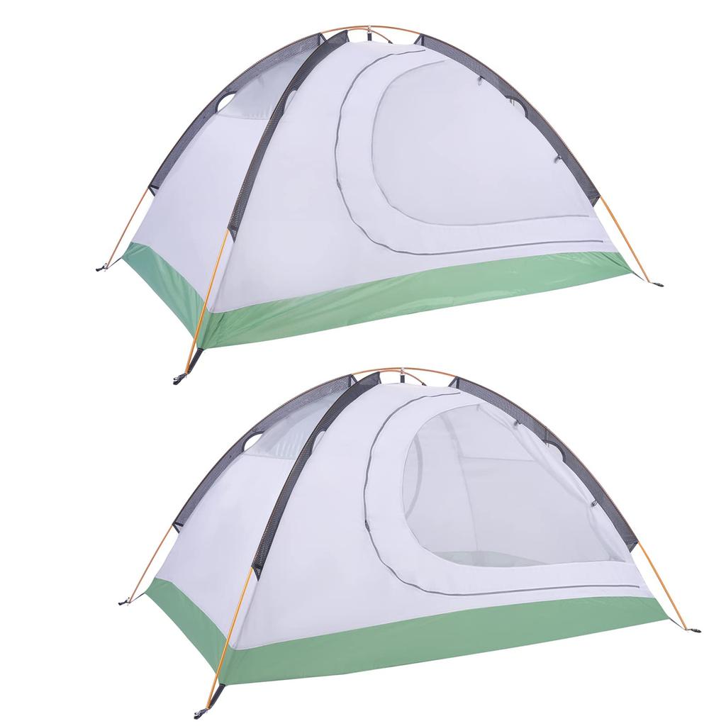 GEERTOP Tent, 2 Person Solo Tent, Lightweight, 4 Seasons, Double Layer, Water Pressure Resistance 5000MM, Waterproof, Mountaineering Tent with Skirt,