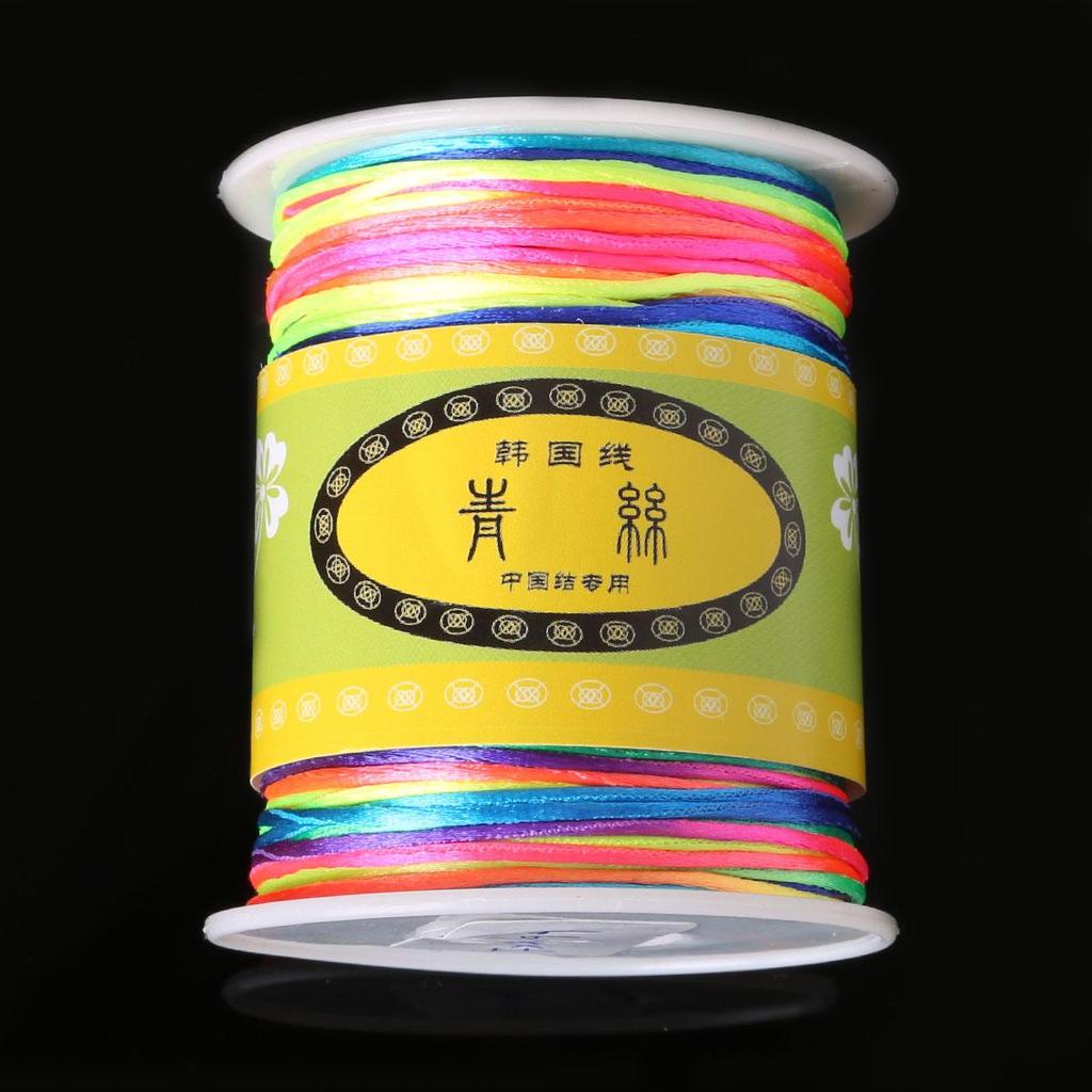 70Meter Korean Silk Cord Thread Knot China Bow Beading Bracelet Braided DIY Jewelry