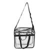 Geantă Tote Casual Transparentă de Mare Capacitate PVC Transparent Geantă de Mână pentru Articole de Toaletă Portabilă Geantă de Cumpărături pentru Călătorii Plajă