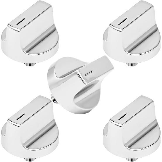 Upgraded 5pc W11517334 W11122869 Range Knob for Whirlpool OEM Gas Range Oven Knob W10850033 W11458842 Knob Fits Models WEG515S0FB0 WEG515S0FW0-WPL