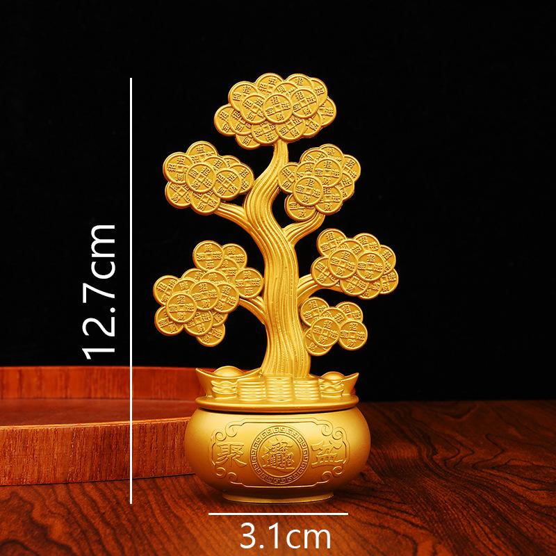 Yuanbao windmill turns metal handicrafts desktop creative wind and water ornament