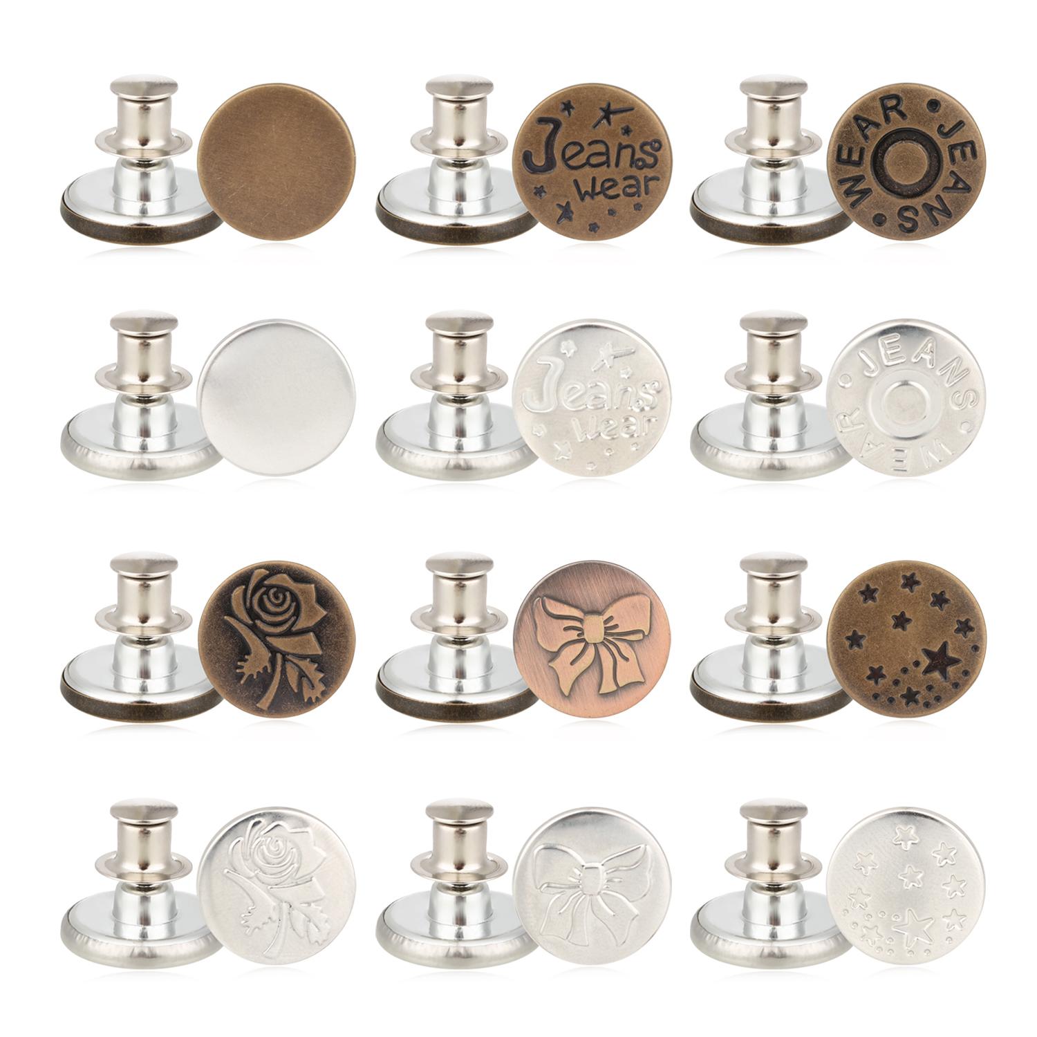 

Застегиваемые джинсовые пуговицы, не пришиваемые регулируемые прихваточные пуговицы, сменный удлинитель джинсовых пуговиц для брюк