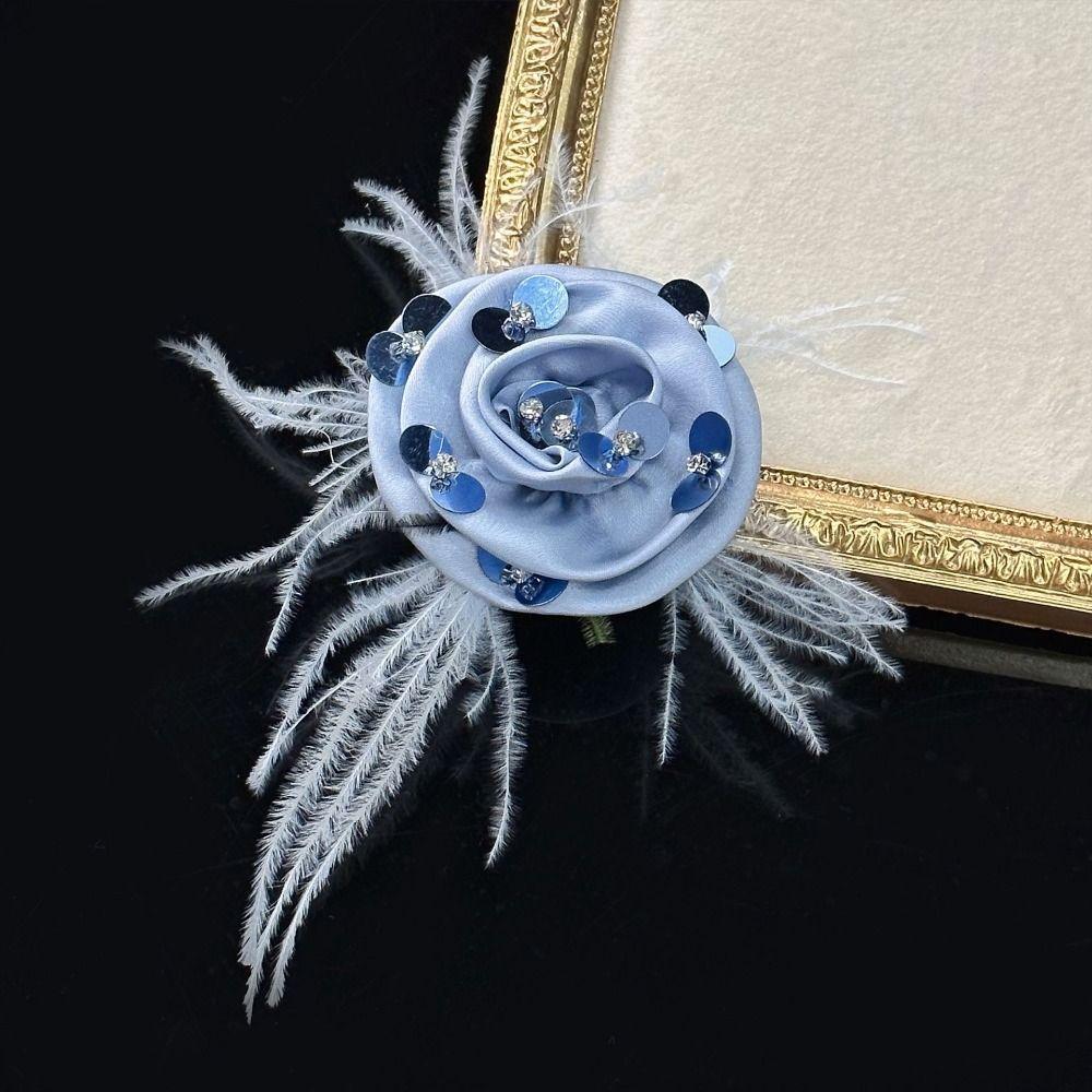 

2 шт. Аппликации ручной работы на одежду 3D нашивка на одежду Цветочные перья Аппликации украшения одежды фиолетовый