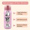 110pcs Suitcase Stickers Waterproof Stickers Scooter Computer Tablet Cartoon Decoration
