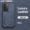 KEYSION Luxury Retro PU Leather Case for Redmi 15 5G 169.5mm Soft Silicone+PC Shockproof Phone Cover for Xiaomi Redmi 15 5G