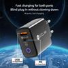 36W PD+QC3.0 Fast Charger for Apple Devices - Compatible with US/EU