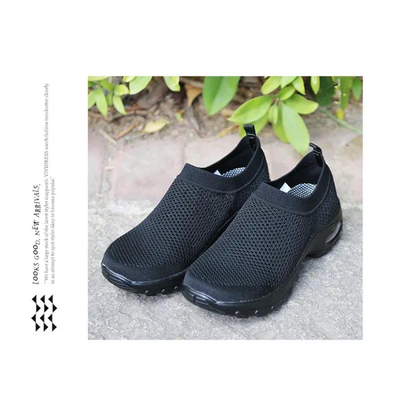Women s Slip-On Sock Sneakers Breathable Knit Hiking Casual Lightweight Comfortable Shoes 35