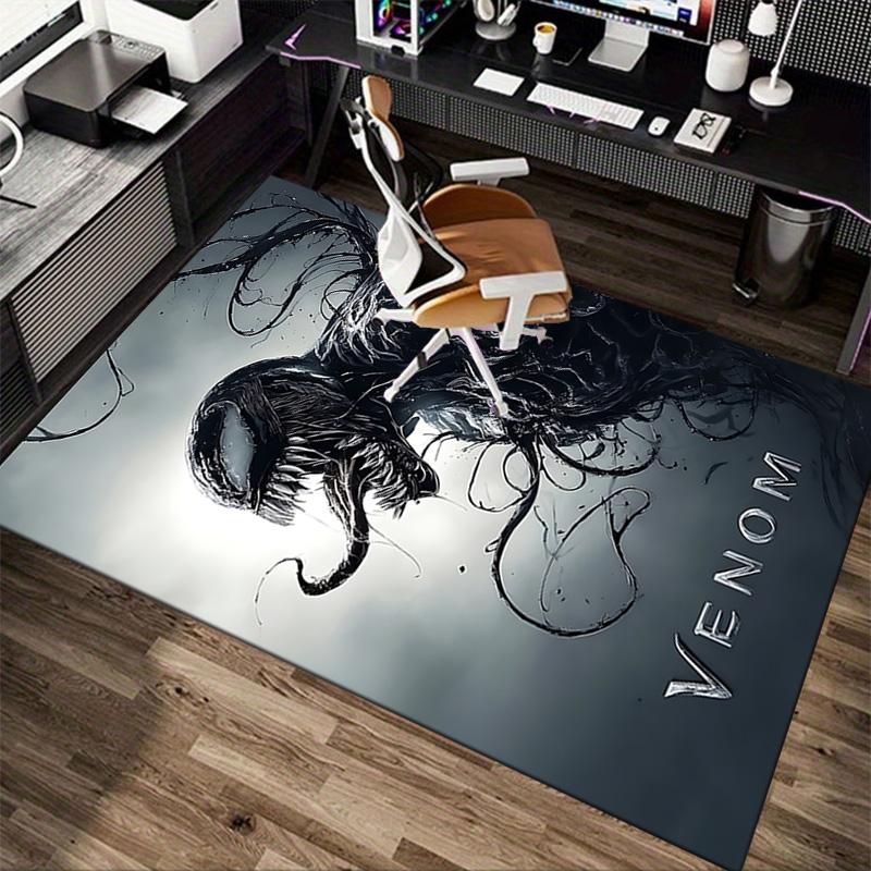 1pc Venom Cityscape Carpet for Playroom Bedroom Living Room Sofa Home Decor,kids Game Area Rug Non-slip Floor Mat Y82660