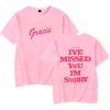 Gracie Abrams Te Perdido, Soy Lo Siento Merch, Camiseta De Manga Corta, Top Unisex De Moda Con Cuello Redondo