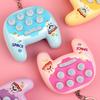 Cartoon Handheld Game Keychain with Whack-a-Mole LED Light Mini Electronic Toy Pendant for Bags Backpacks Fun Grab Machine Prize Gift for Kids Teens