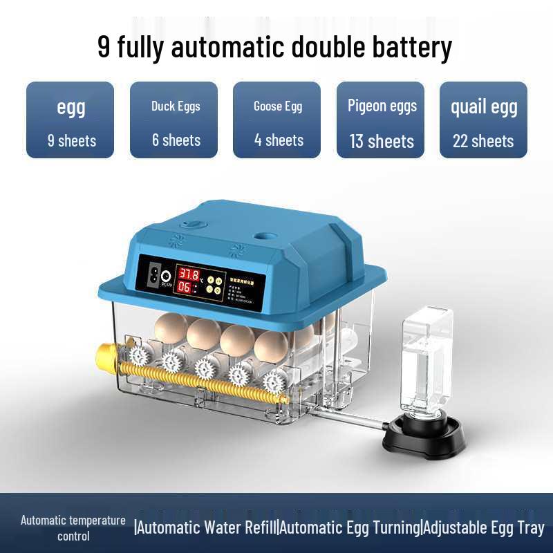 Smart Mini Household Incubator: Fully Automatic Quail & Chicken Egg Incubator with Constant Temperature Control
