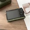 Luxuriöse handgefertigte PU-Ledertasche für Ricoh GR3 GR3X Unterseite offen Ganzkörperabdeckung mit Riemen
