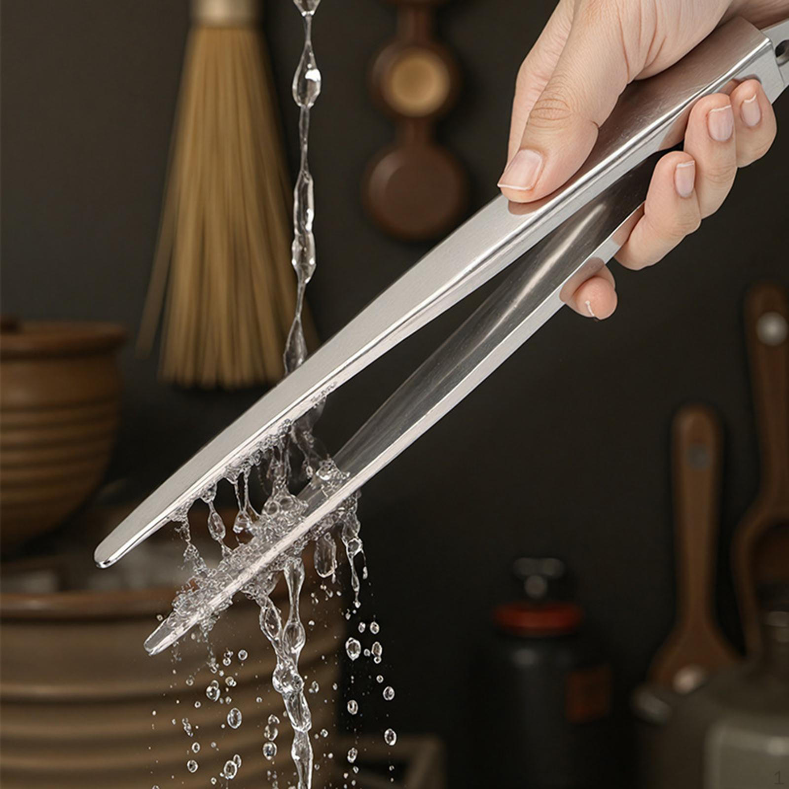Stainless Steel Serving Tongs Grilling Tool Utensils Salad Server BBQ for Wedding