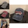 Stylish Vintage Washed Baseball Cap For Unisex With Embroidered Design For Casual Wear