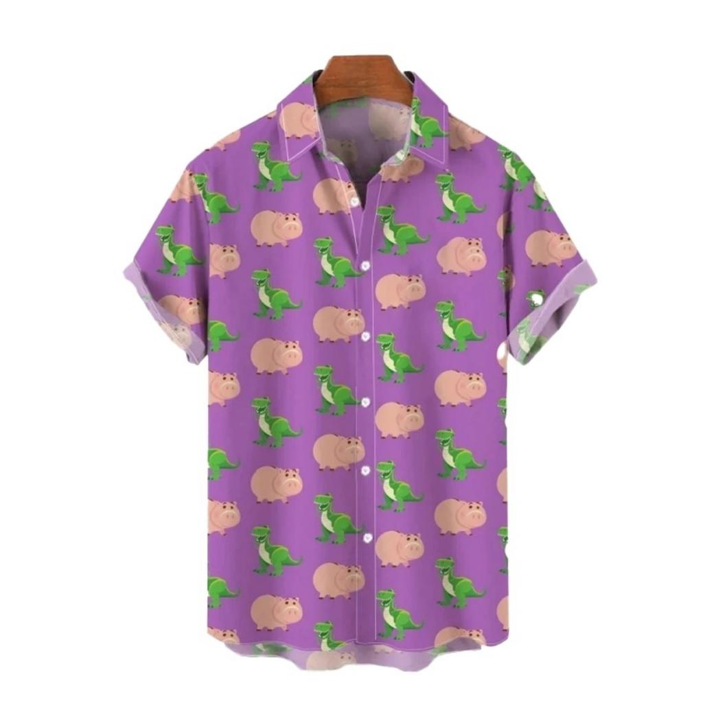 Hawaiian Shirt: Printed Short Sleeved Quick Drying Beach Casual Party Holiday Shirt 3d