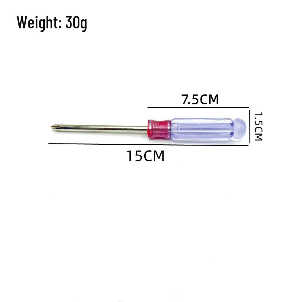 Crystal Clear Mini Screwdriver Set for Mobile Phone Repair: Includes Both Phillips and Slotted Heads.