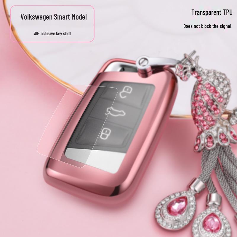 Volkswagen Key Case for Lavida, Passat, Bora, Sagitar, Tiguan, Jetta, POLO - Shell, Buckle, and Bag