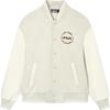 Fila 2023 Autumn New Woven Jacket Casual Loose Sherpa Baseball Jacket Unisex Jackets Barley-Beige F11U339702FBG