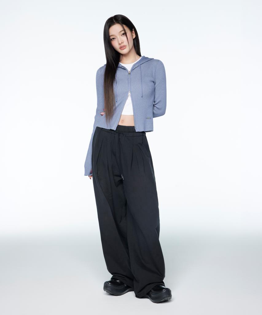 Syupeodeulai Women'S Double Fleece Washed Sweatpants Black Sdflnaq43Blk