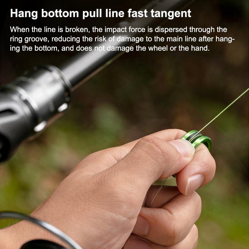 1Pcs Fishing Line Puller Anti-Slip Rubber Ring Durable Construction Compact Design Portable Line Pull Loop Fishing Accessories