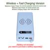 Detachable No‑Welding 16 Cells 18650 Power Bank Kit DIY Mobile Power Supply Shell Wireless Charging Module With LED Light