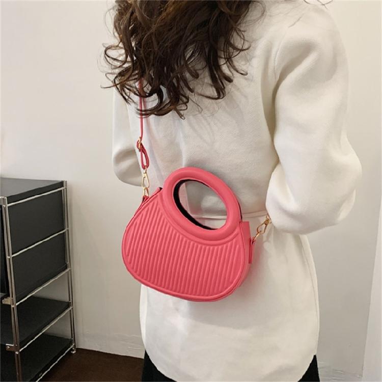 Fashionable Shoulder Bag for Women PU Messengers Bag Half Moon Crossbody Bag