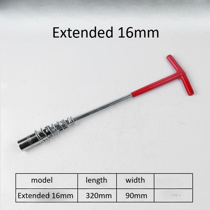 Universal Joint 14/16/21mm 360 Degree Rotation Car Spark Plug Removal Socket Wrench Tool T-type Spark Plug Sleeve Disassembly