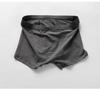 Herren Boxer Briefs aus gestreifter Modal-Baumwolle im koreanischen Stil - Schlichte mittelhohe Taille, große Größe