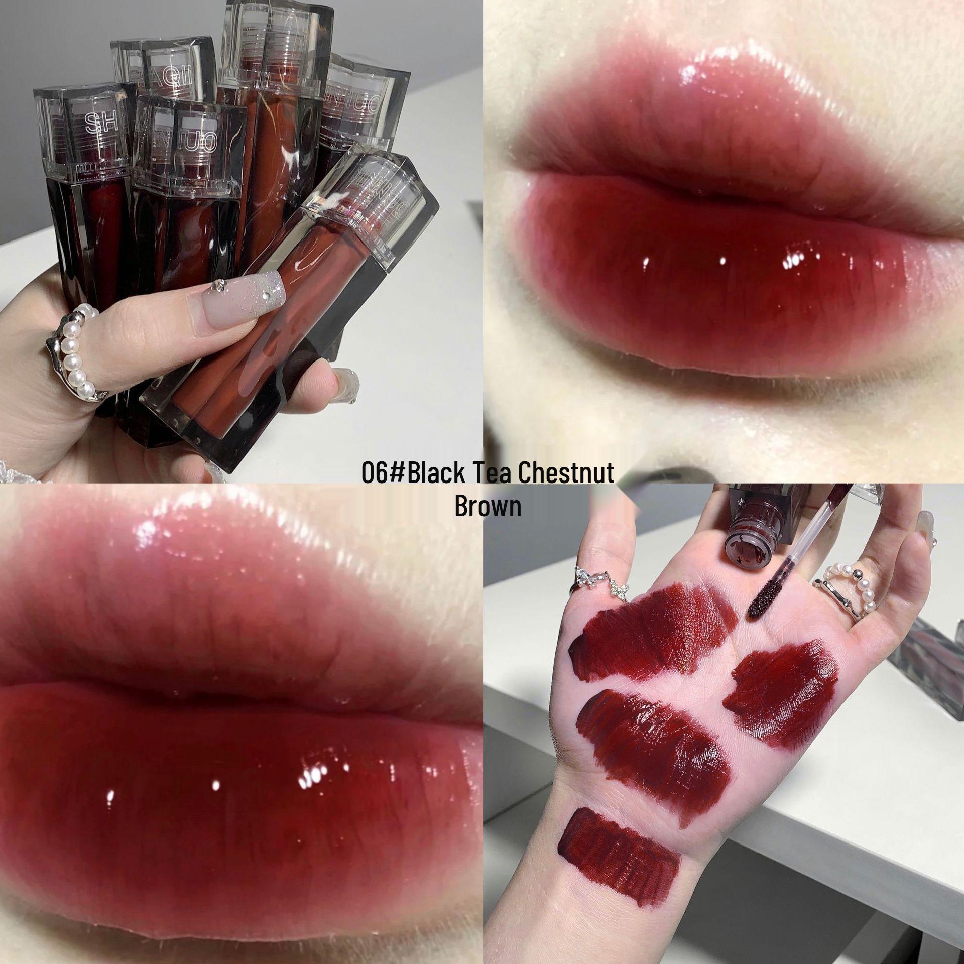 

Shaqinuo Luminous Lip Gloss: Moisturizing, Non-Transfer, Nude, Whitening, Long-Lasting Lip Tint.