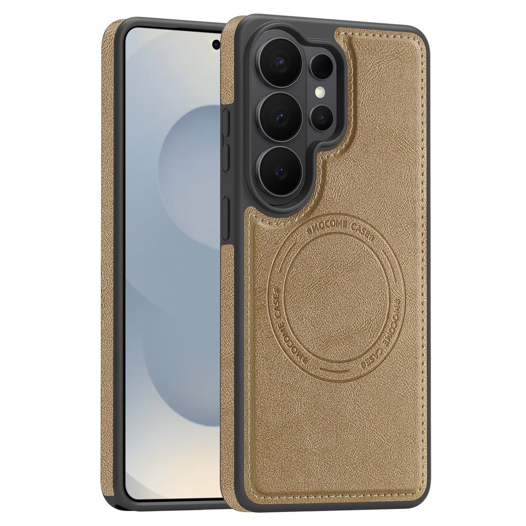 Retro Leather For Magsafe Case For Samsung Galaxy S26 S25 Edge S24 FE S23 S22 Plus Ultra A57 A37 A17 A56 A36 Magnetic Back Cover