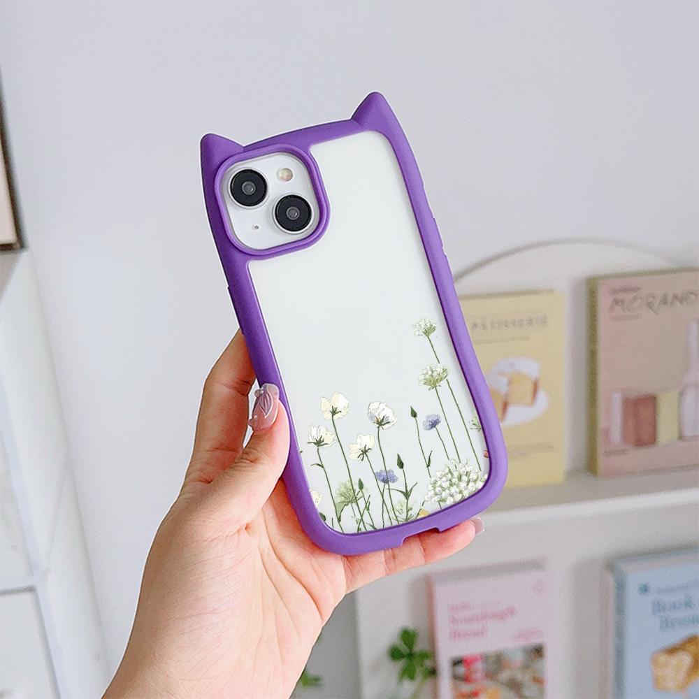 Мягкие чехлы для телефонов с кошачьими ушками для iPhone 16 15 13 12 11 Pro Max 14 Plus — фото 15