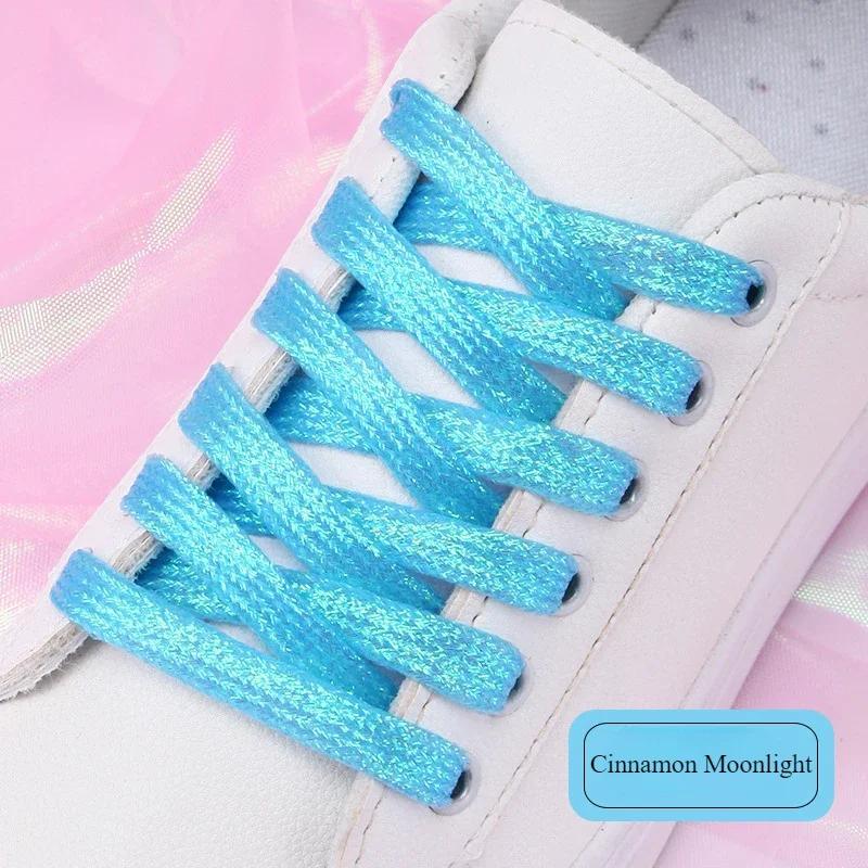 19 colors shiny gold and silver colorful bright shoelaces 100-140 cm sneakers shoelaces boots laces shoelaces string