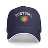 Bandiera Sostenitori Portogallo Stemma Cappellini da Baseball Personalizzati Per Donna Personalizzato FeUnisex Cappelli da Spiaggia per Papà Cappellino Snapback