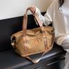 Trend Oxford schräg Spann Reise große Tasche Kurztrip Herausnehmbare Teleskopstange Tasche Kleidersack Trocken- und Nassseparation Sporttasche