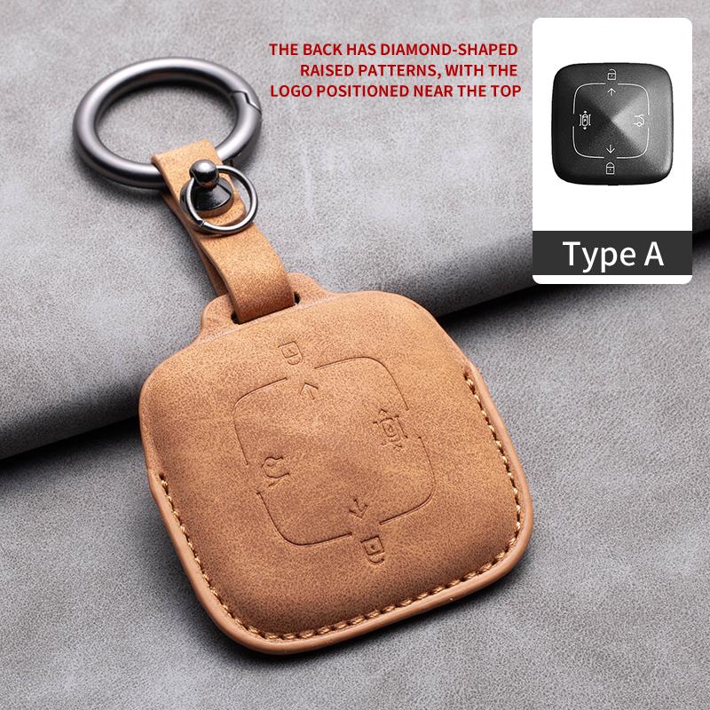 Car Key Case Cover For Zeekr 001 X FR 007 GT 009 Leather Car Remote Key Case Anti-Scratch Protector Shell Decorative Accessories