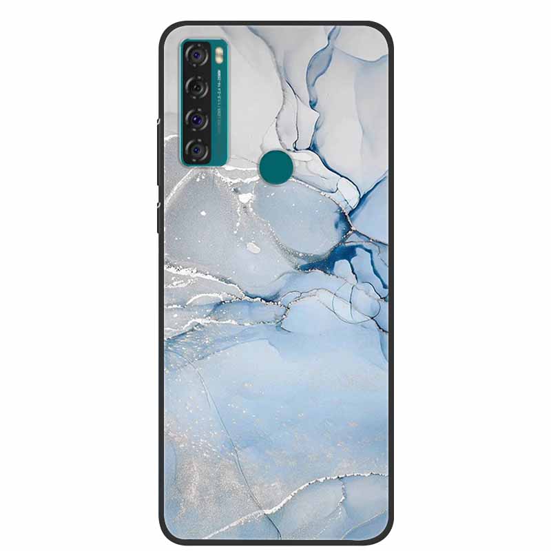 For TCL 20 R 5G Case Marble Silicone TPU Soft Phone Back Cover Case For TCL 20R 5G Funda Bumper Protector Capa Shockproof Coque