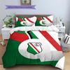 Legia Warsaw  Pattern Bedding Quilt Set  Home Decoration  Gift (1 * Duvet Cover + 2 * Pillowcase  Without Core)