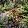 Rust-Resistant Flower Garden Stake Vintage Iron Flower Decoration Metal Cornflower Stake  Lawn