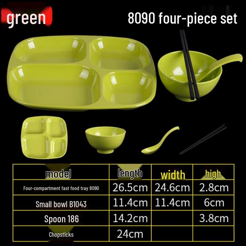Melamine Partitioned Meal Plate