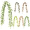 175Cm Artificial Flowers for Decoration Garland Plants Fake Vine Flowers Hanging Ivy Garland Wedding Decoration Party Home Decor