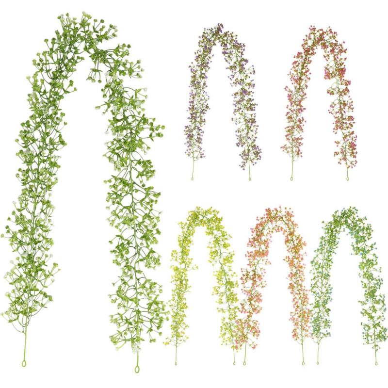 175Cm Artificial Flowers for Decoration Garland Plants Fake Vine Flowers Hanging Ivy Garland Wedding Decoration Party Home Decor