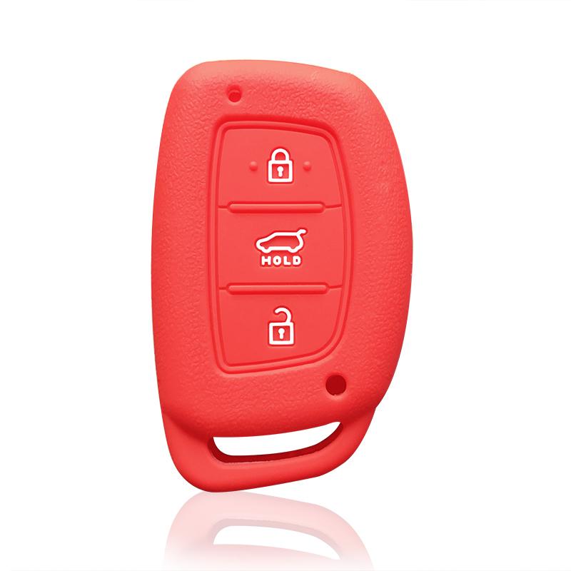 For Hyundai Tucson 2019 Silicone Key Case for Hyundai Elantra 2019 Key Case 3Button for Hyundai Sonata Mistra Sonata Funda Llave