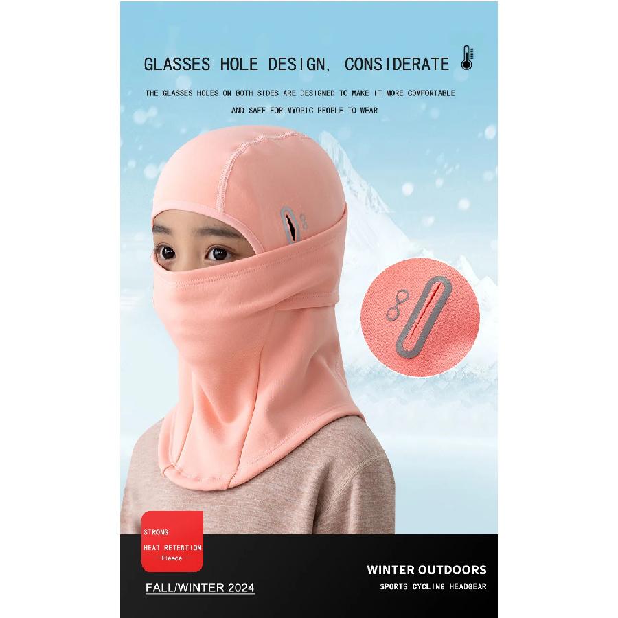 Children's Ski Warm Headgear Outdoor Windproof Cold-proof Cycling Mask Helmet Lining Balaclava Hat Men and Women