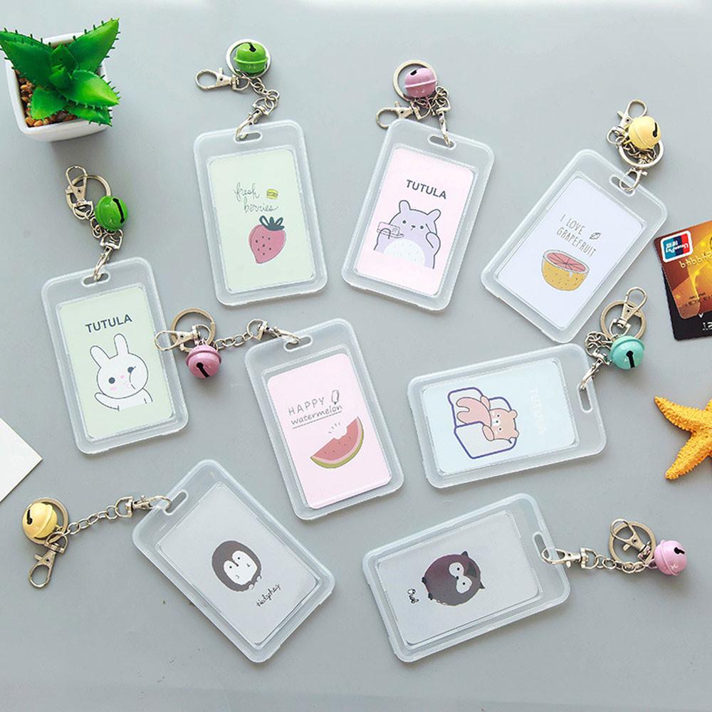Bank Credit Keyring Card Cover Bus Card Cartoon Cactus Case Card Holder