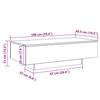 VidaXL Coffee Table Artisan Oak 100x49.5x31 Cm Engineered Wood 856405