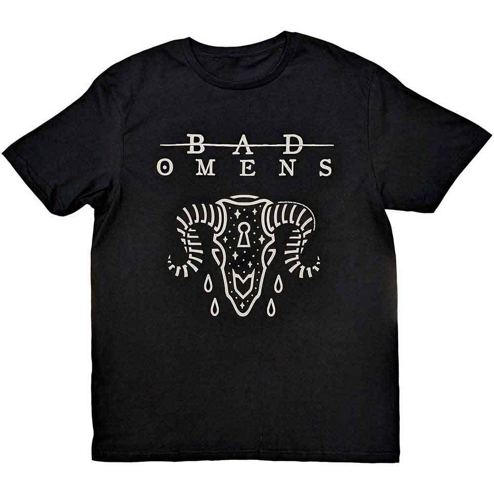Bad Omens Unisex T-Shirt: Ram Skull (Large) 2XL