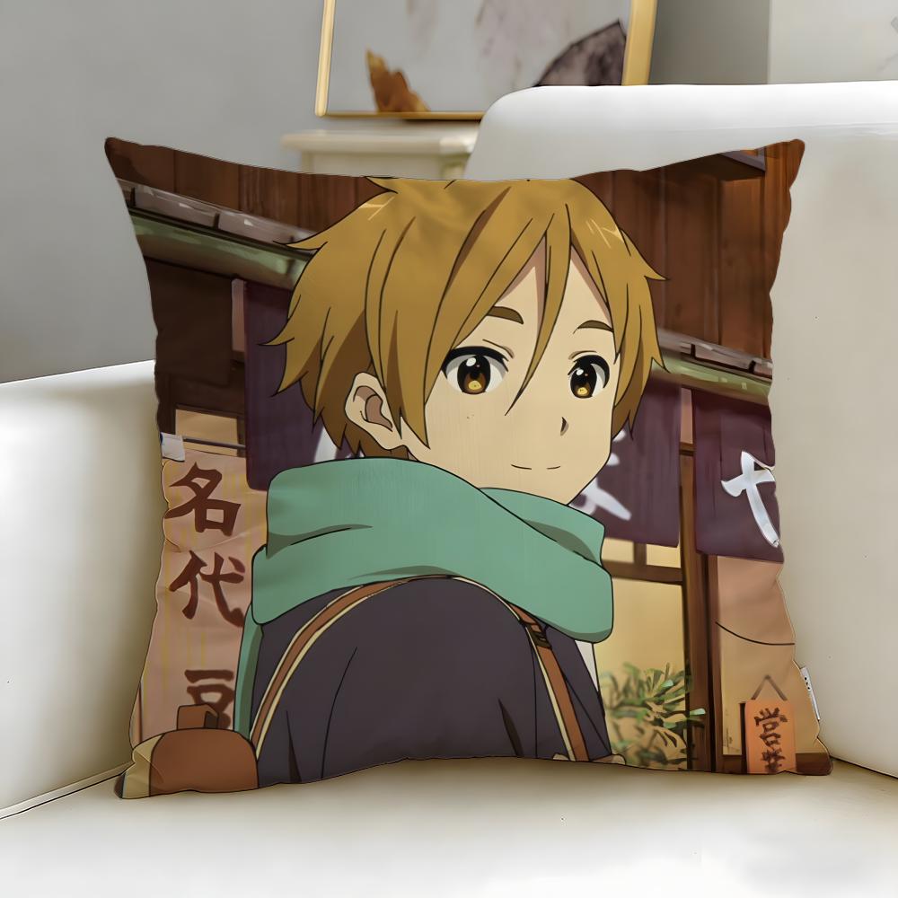 classic anime Tamako Market Cushion Cover Soft & Easy-Wash Pillow Case – Versatile for Couch, Bed, Travel and Office