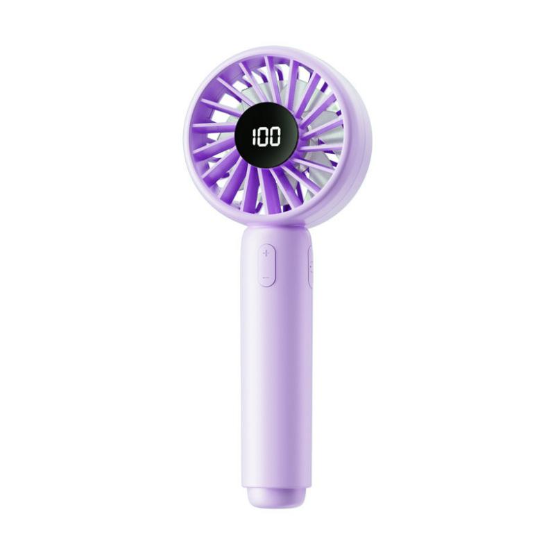 Handheld Fan with Smart Digital Display 100-Speed USB Rechargeable-Essential for Outdoor Activities Perfect Gift