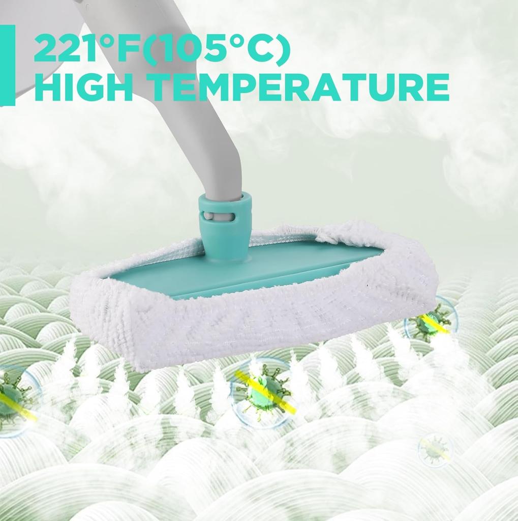 Handheld Steam Cleaner with 11 Accessories, Multi-Purpose for Floor, Car, Upholstery, Grout & Grease