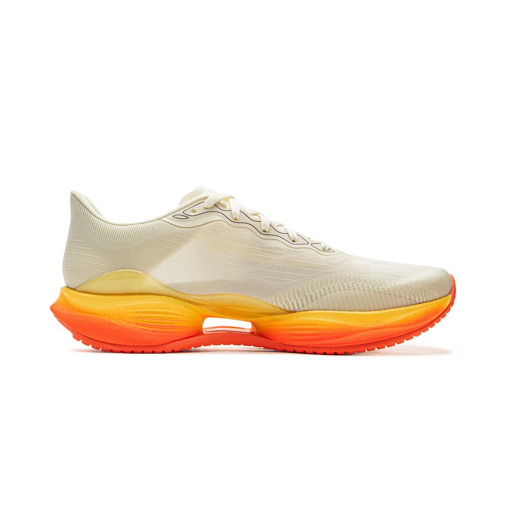 Li Ning Ultra Light 22 Závodní Lehké Odpružené Běžecké Boty Pánské Tenisky Béžová Oranžová ARBV001-44